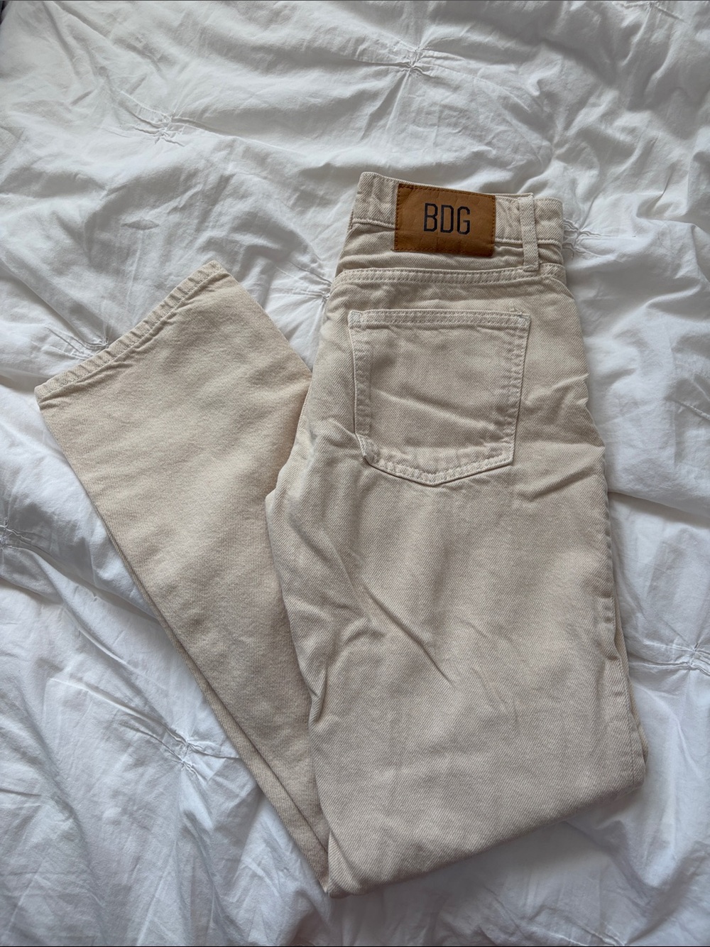 BDG Urban Outfitters Neutral Tan straight leg cowgirl Denim Jeans